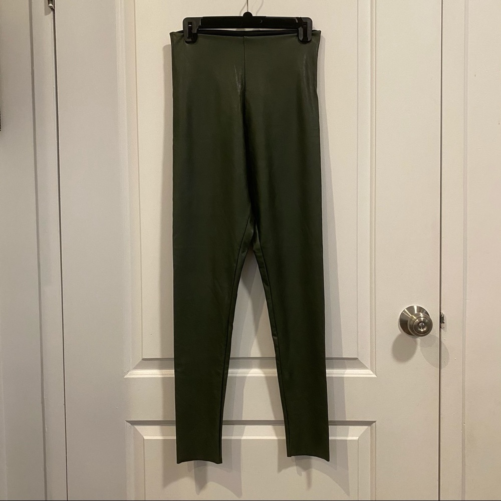 Commando Faux Leather Leggings in Olive - Picture 5 of 5
